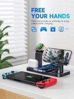 KINYELL Charging Station for Multiple Devices Apple，48W 5 in 1 Fast Wireless Charging Station for iPhone AirPods Apple Watch Charger, Gift for Men, Gift for Her Valentines Anniversary Day Black - Image 5